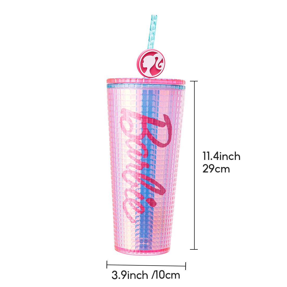 Barbie Daylight Shiny Series Double Layer Drinking Bottle 775mL Large Capacity Water Bottles With Straw Cute Portable Bottle Glossy Design Birthday Gift Surprise Gift Cup Drinkware
