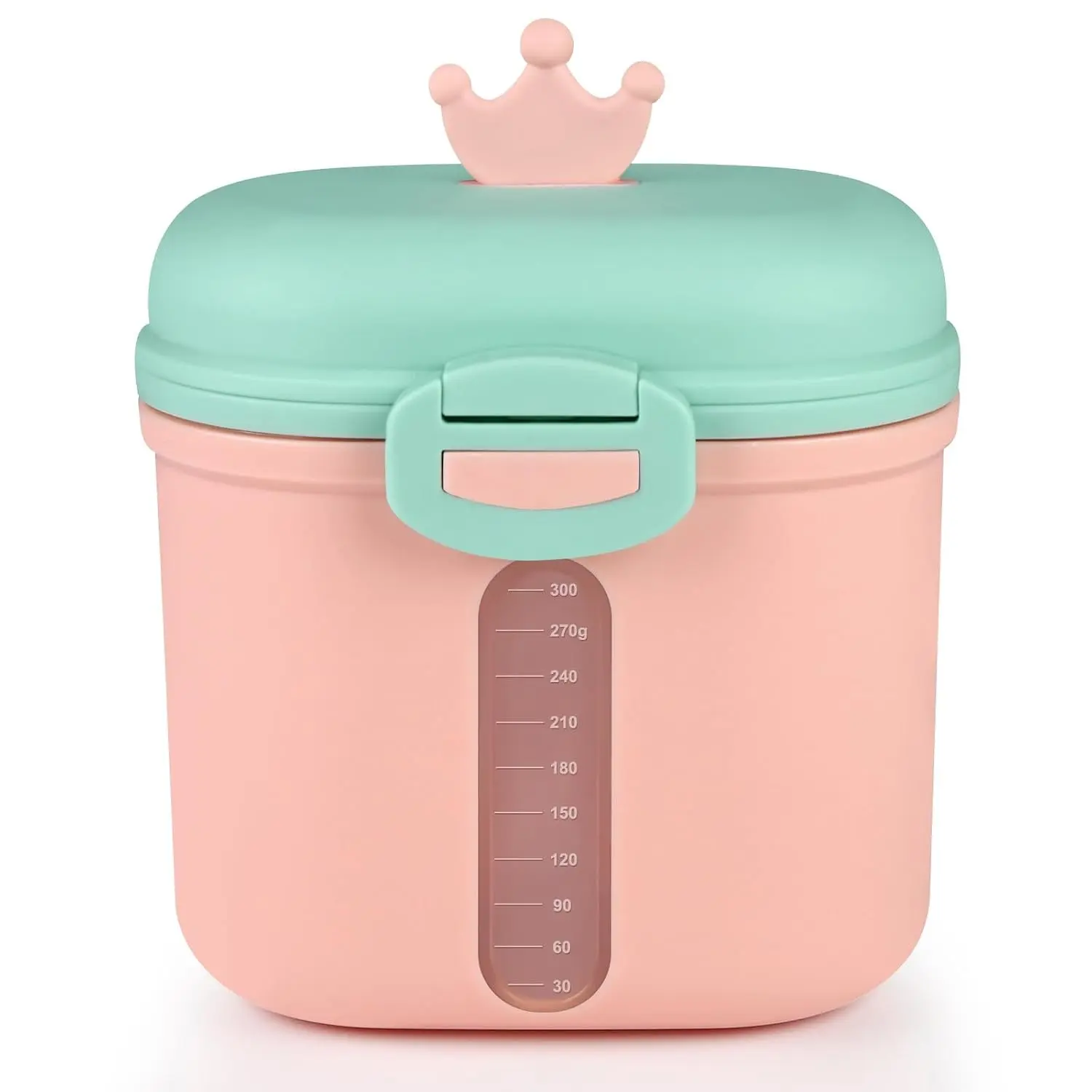 Portable Baby Formula Dispenser with Scoop, Travel Formula Powder Container Holds 12.7oz/360g, Pink(Gift)