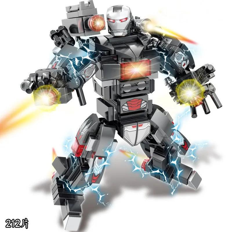 Lewan 2077 Steel Mech American Team Killer Assembled Building Blocks Boy Toy Gift Compatible with Lego