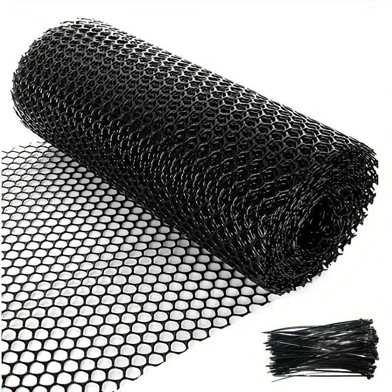 Plastic Wire Mesh Fence, Chicken Wire Net for Poultry, Animal Barrier, Flowers, Gardening, Width 40 Cm, Hole Size 8 Mm, Pest Control Netting