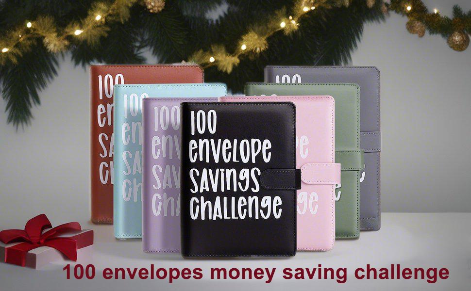 100 Envelopes Money Saving Challenge, A5 Money Saving Budget Binder with Cash Envelopes, Saving Challenge Book - Easy and Fun Way to Save $5,050