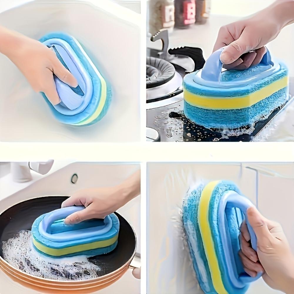 Magic cleaning sponge for kitchen and bathroom - suitable for glass, walls, toilets, and ceramics - ideal for indoor and outdoor use, including gardens and swimming pools Scratch Free Sponges