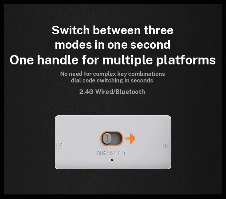 2026 GP100 Esports Controller AJAZZ Wireless Controller Gaming Controller Full Hall Linear Joystick Six Axis Sensory Hall Double Cut Trigger One Click Switching All Mechanical Buttons Delicate Vibration Macro Programming Key 1000 Hz Return Rate RGB