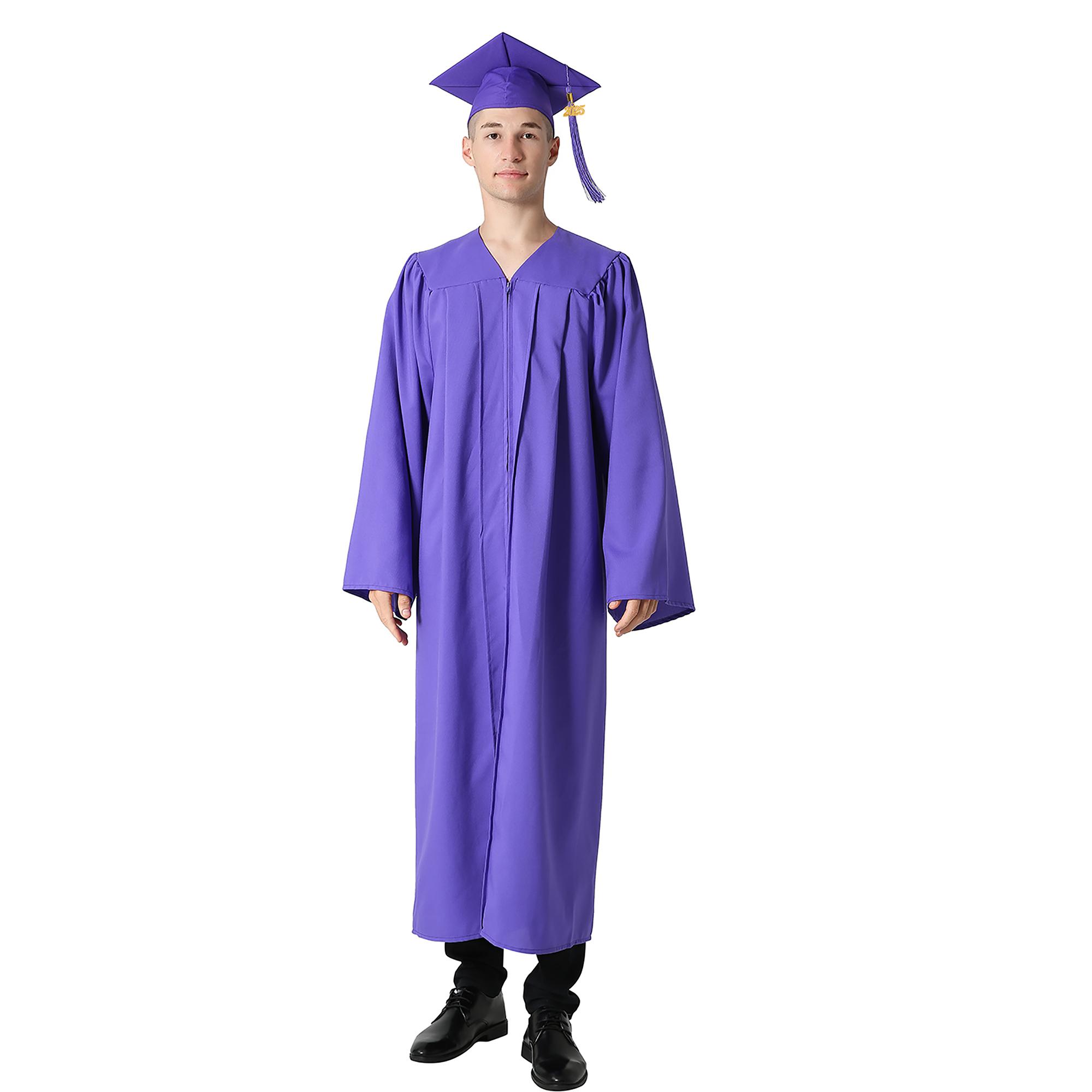 GRADUATIONMALL Class of 2026 Graduation Gown Set Premium Matte Bachelor Cap & Gown with Tassel High School & College Ceremony Essentials Multiple Colors Top Womenswear Clothes