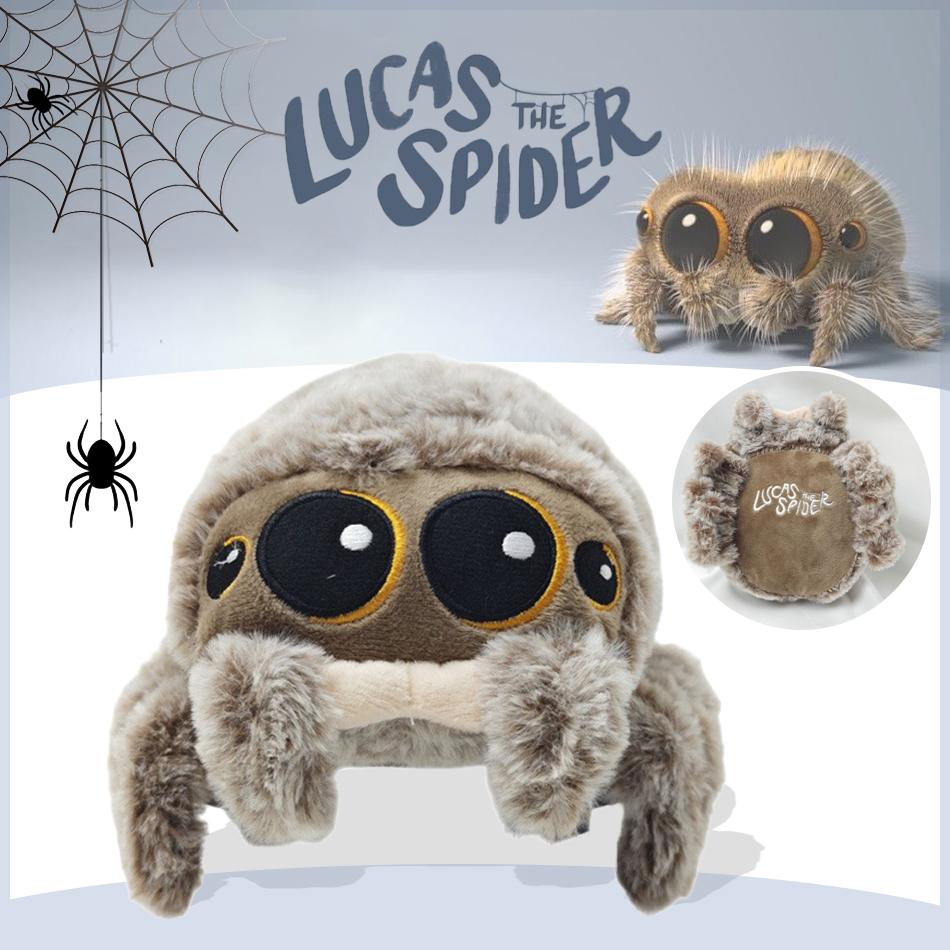 Stuffed Soft Animals Plushies Spider Toy Black Little Lucas Simulated Pillow Doll Anime Game Room Pillow Decora Kid Gift