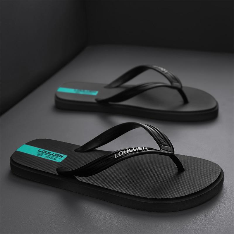 Men's Casual Flip-Flops, Lightweight PVC Sandals, Soft Non-Slip Beach Shoes, Comfortable Indoor Outdoor Slippers, Summer Footwear