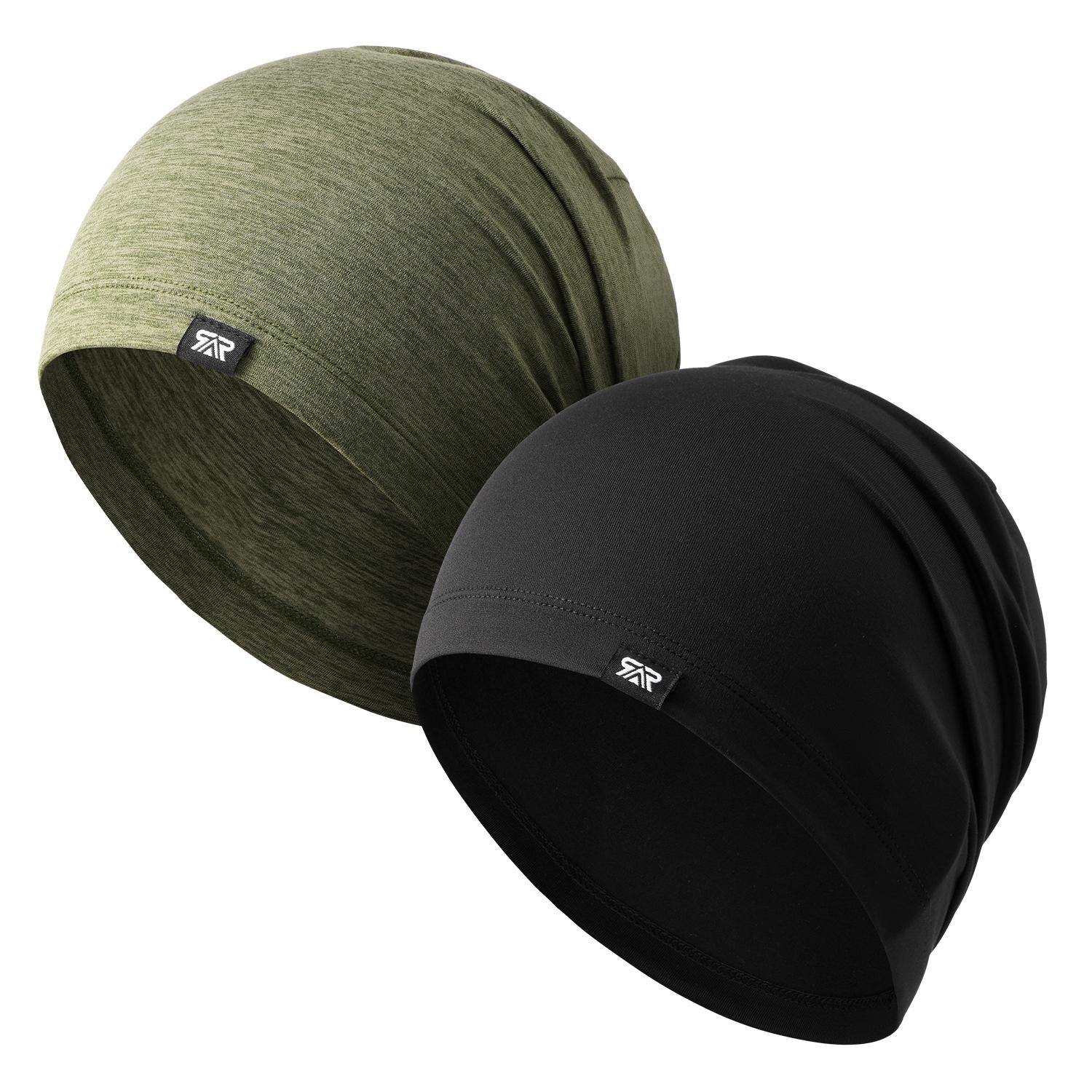 1/2/3 Pack Versatile Beanie Hats, Ear Protection Warm Cold Weather Caps, Breathable Polyester, Outdoor Running Fitness Sports Windproof Headwear, Unisex Soft Slouchy Beanie - Stay Dry Breathable for Running Gym Sleeping Commuting Daily Use