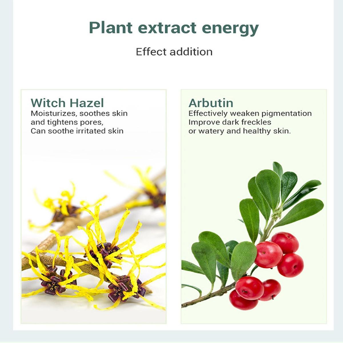 Trstay Facial Serum with Witch Hazel & Arbutin, Moisturizes, Soothes Irritated Skin, Minimizes Pores, Fades Pigmentation, Brightens Complexion