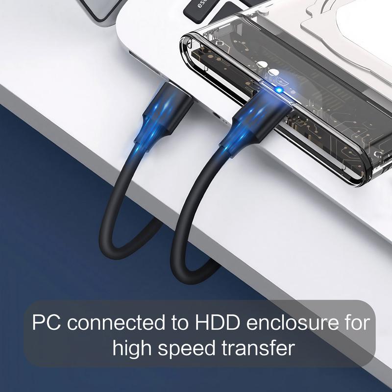 2.5 Inch External Hard Drive Enclosure, 1 Count SATA to USB 3.0 Transparent SSD & HDD Box, High Speed Hard Drive Box, Mobile Storage HDD Box