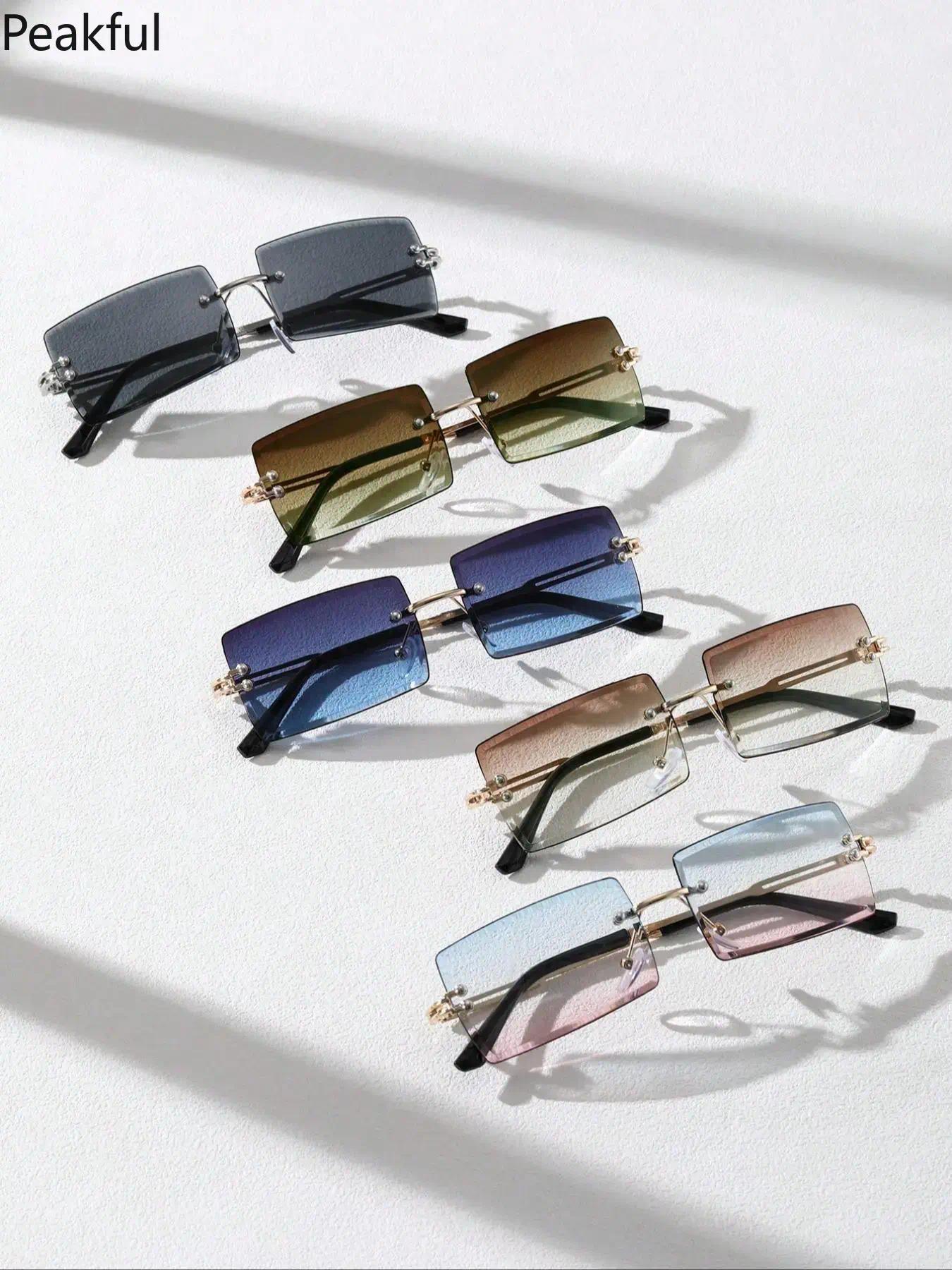 Unisex Fashion Square Decorative Eyeglasses, Vintage Simple Multicolor Eyeglasses for Outdoor Activities