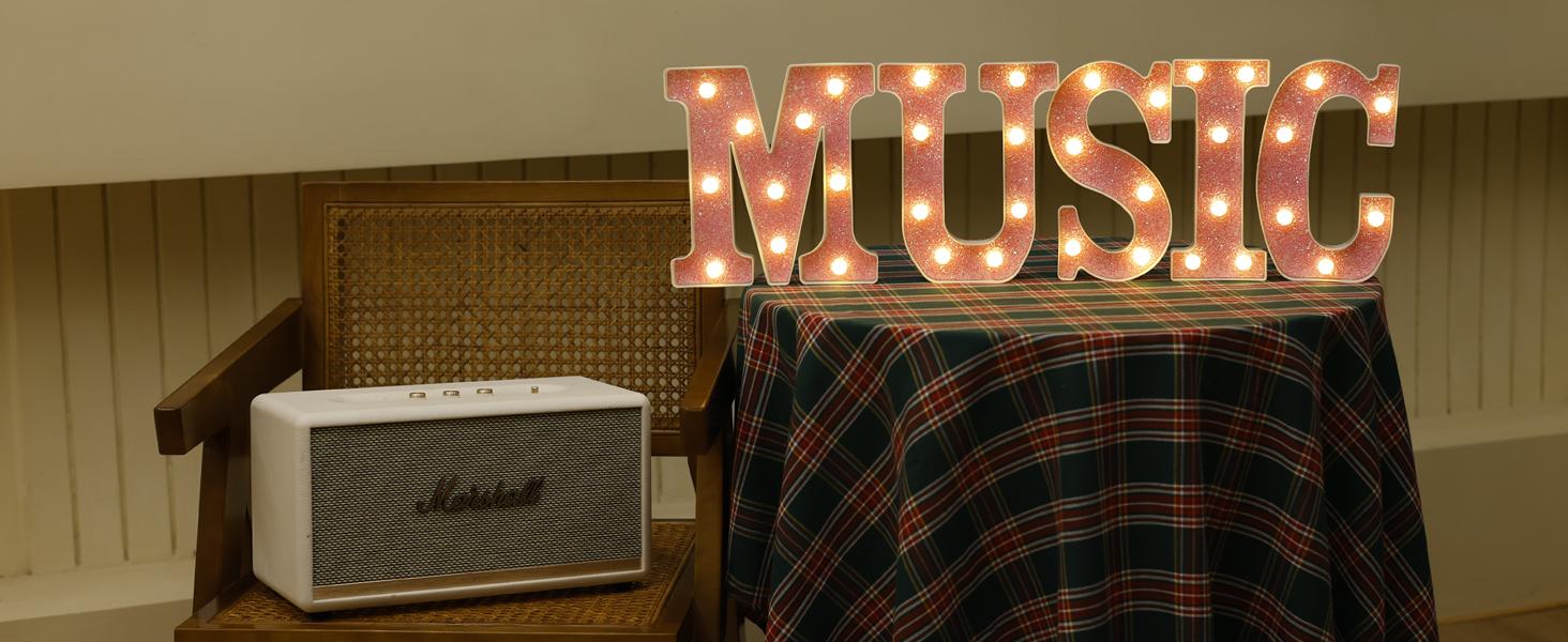 LED Letter Lights Pink Glitter Marquee Letters Light Up Alphabet Letters Sign Battery Powered for Home Party Decoration Night Bar Wedding Birthday Christmas Lamp Girls Gift - Letter A