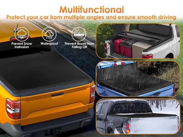 Nilight Truck Bed Tonneau Cover Soft Tri-fold Fits for 2002-2024 Dodge Ram 1500/2003-2025 Dodge Ram 2500 3500-6.4ft  dealsforyoudays
