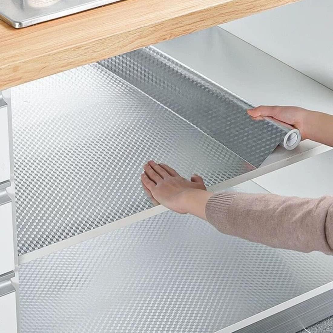 Kitchen Wallpaper Oil Proof Sticker, Aluminum Foil Backsplash, Self-Adhesive, Waterproof and Heat Resistant, 40cm Wide