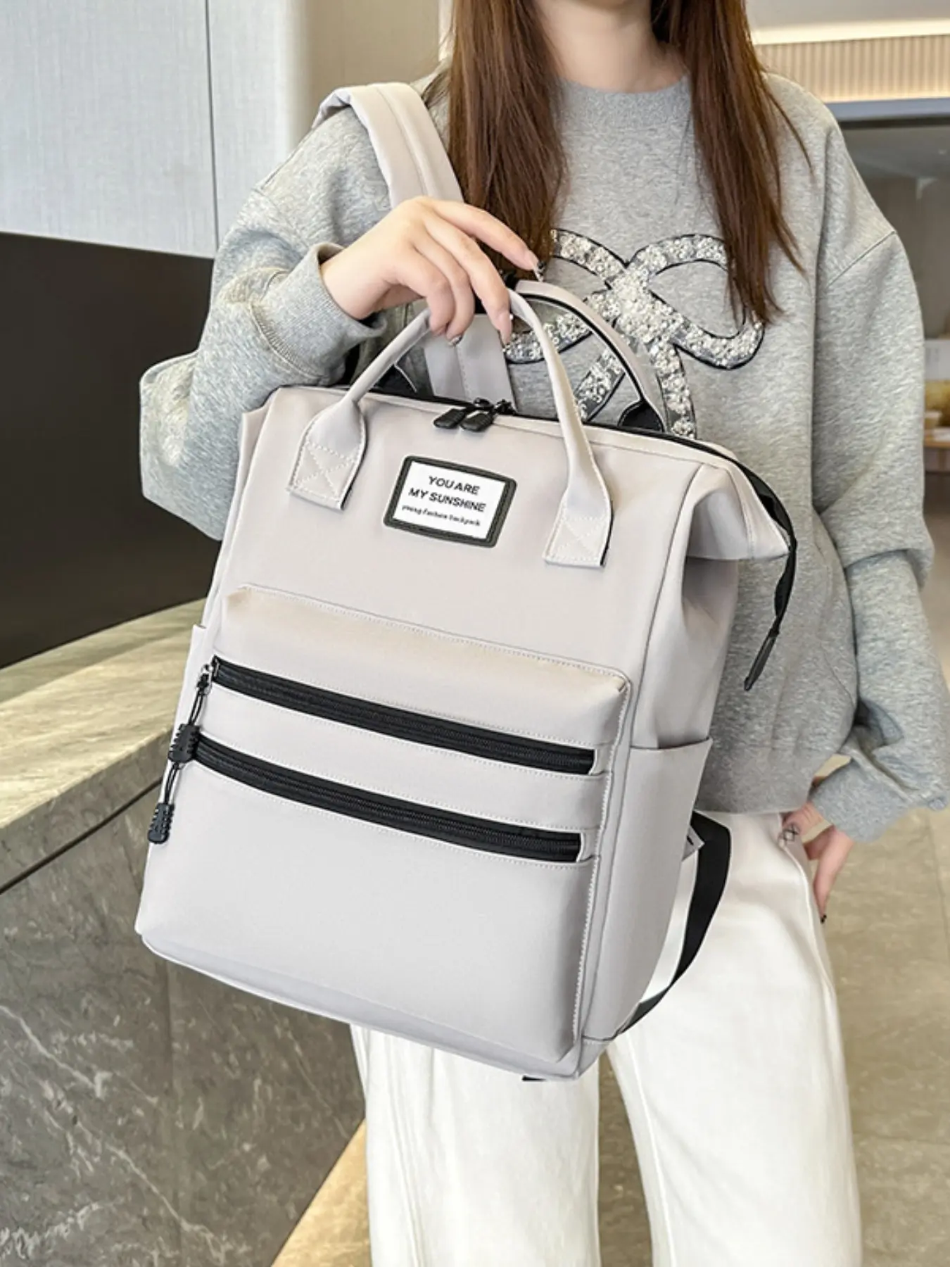 New USB Multi-Functional Large Capacity Mom Backpack, Pregnant Woman Delivery Bag, Baby Travel Backpack, Student Bookbag