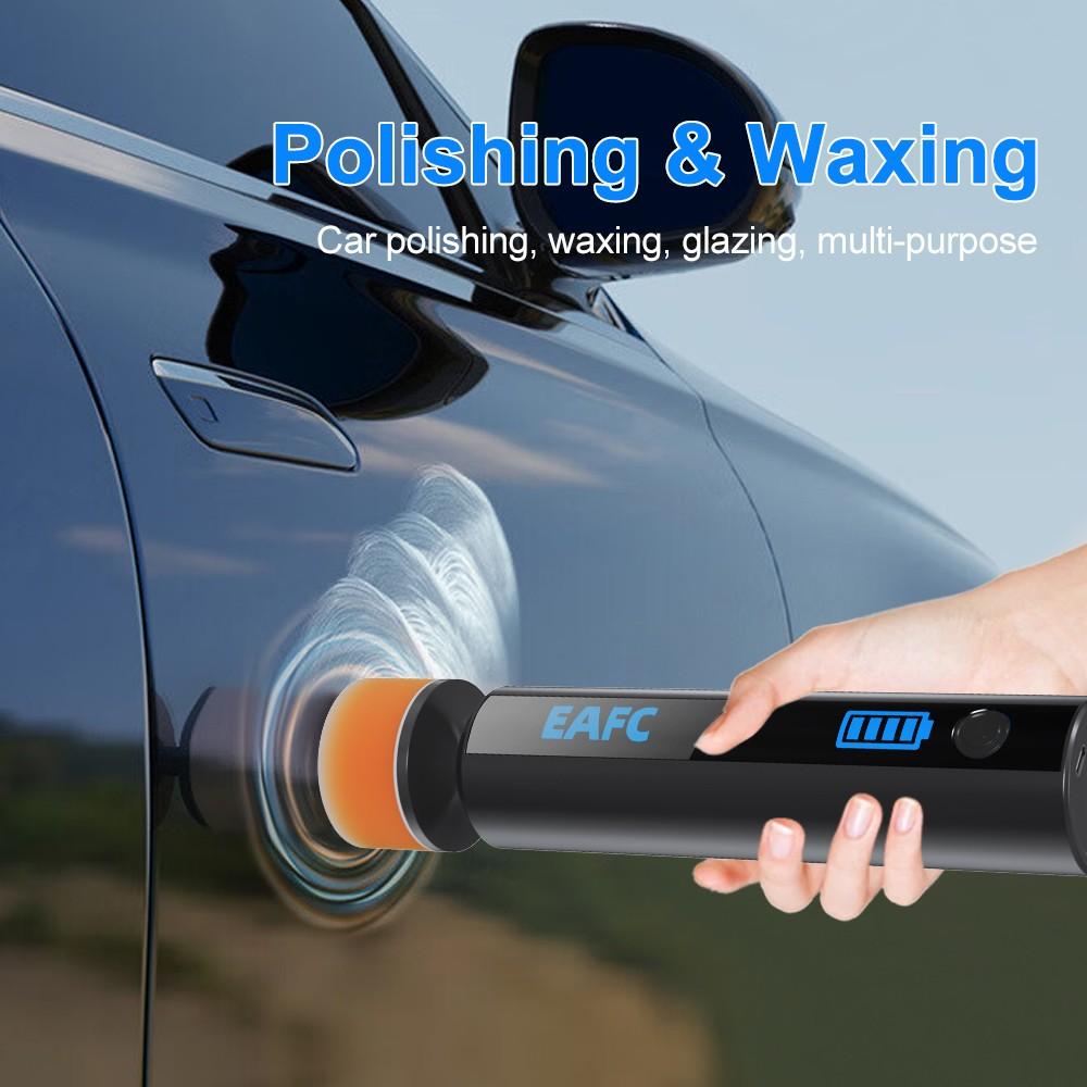 Mini Polishing Machine for Cars, Car Polisher Tool, USB Charging Wireless Car Paint Scratch Repair, Windshield Oil Film Remover, Detail Polishing Kit