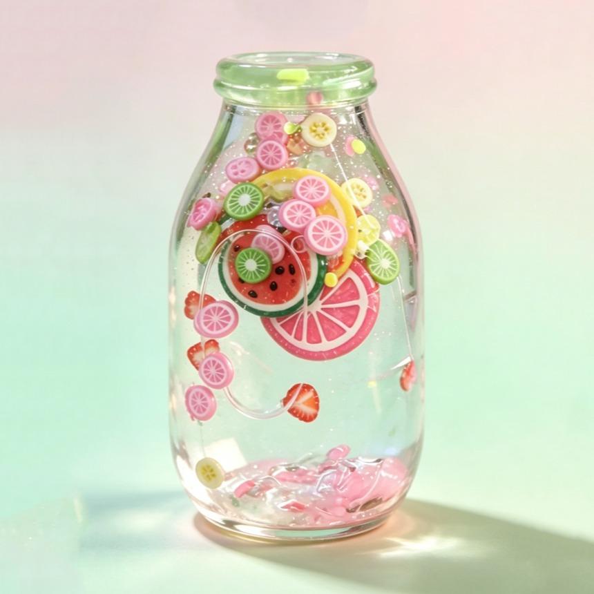 Maltose Drifting Bottle Pinch Music, Colorful Glitter Bottle, Slow Rebound Stress Relief, Decompression Squeeze, Creative Toy for Fun and Relaxation