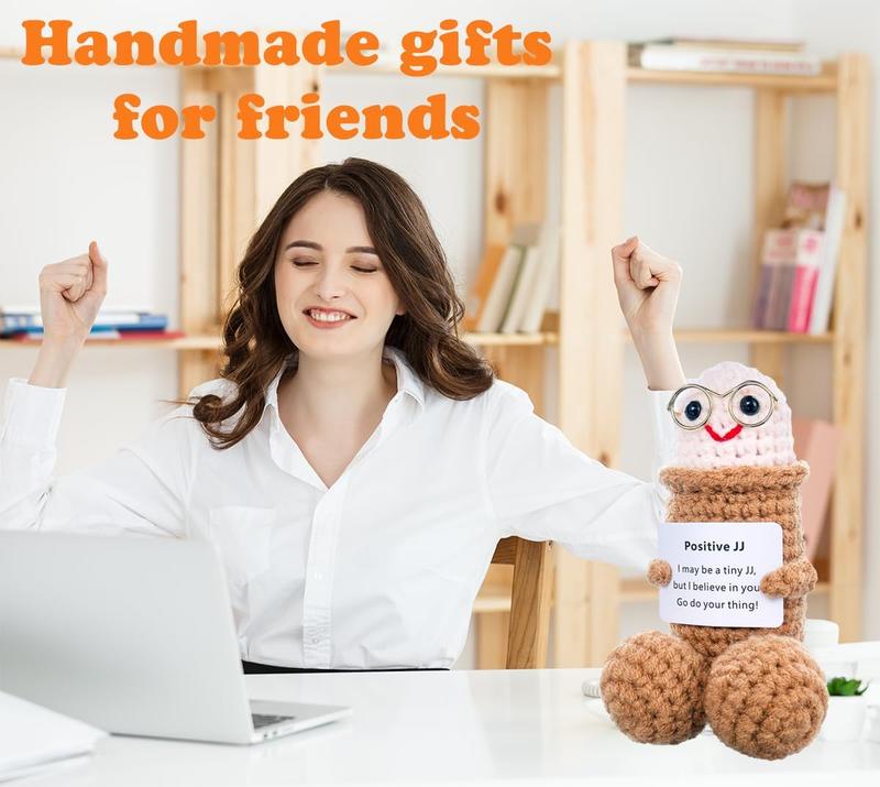 Funny Emotional Cute Crochet Doll, 1 Count Creative Knitted Decor with Positive Message Card, New Year Birthday Gift,Gifts Boyfriend,Fun Desk Decoration, Inspirational Gift for Friends Women,Support Plushies,Cuddly Doll Gift, Halloween Toy Funny Emotional Cute Crochet Doll, 1 Count Creative Knitted Decor with Positive Message Card, New Year Birthday Gift,Gifts Boyfriend,Fun Desk Decoration, Inspirational Gift for Friends Women,Support Plushies,Cuddly Doll Gift, Halloween Toy