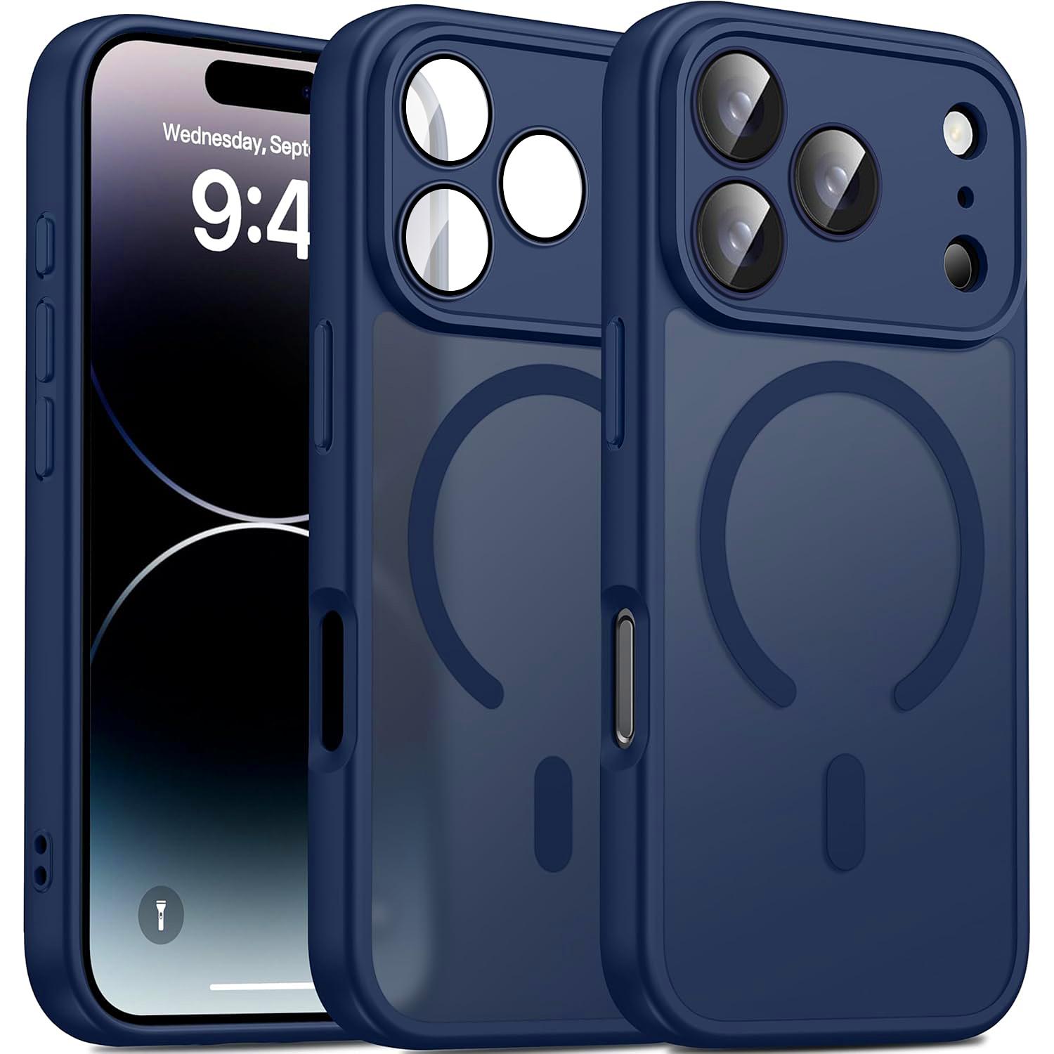 Magnetic Protector Matte Translucent Smartphone Case For iPhone 17 Pro Max 17 Pro 17 16 15 14 Plus 13 12 11 Pro Max For Magsafe Wireless Charger Cover