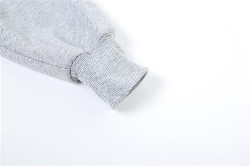 DOUCIU  Trendy Personality High Street Cool Hip-Hop Versatile Women'S Letter Printing Cross-Shoulder Long Sleeves Short Crop-top T-Shirt