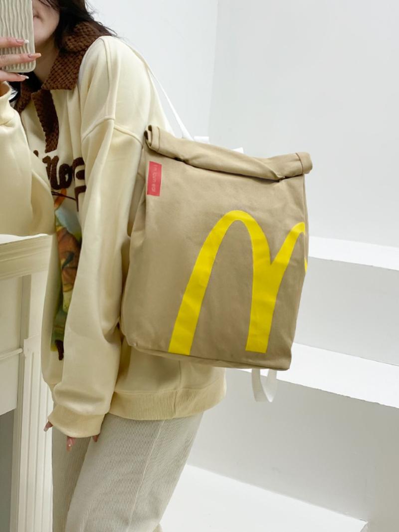 Creative Letter Design Backpack, Large Capacity Student Bag, Fashionable Letter Pattern, Adjustable Straps, Suitable for Women and Girls, Casual Lightweight Backpack