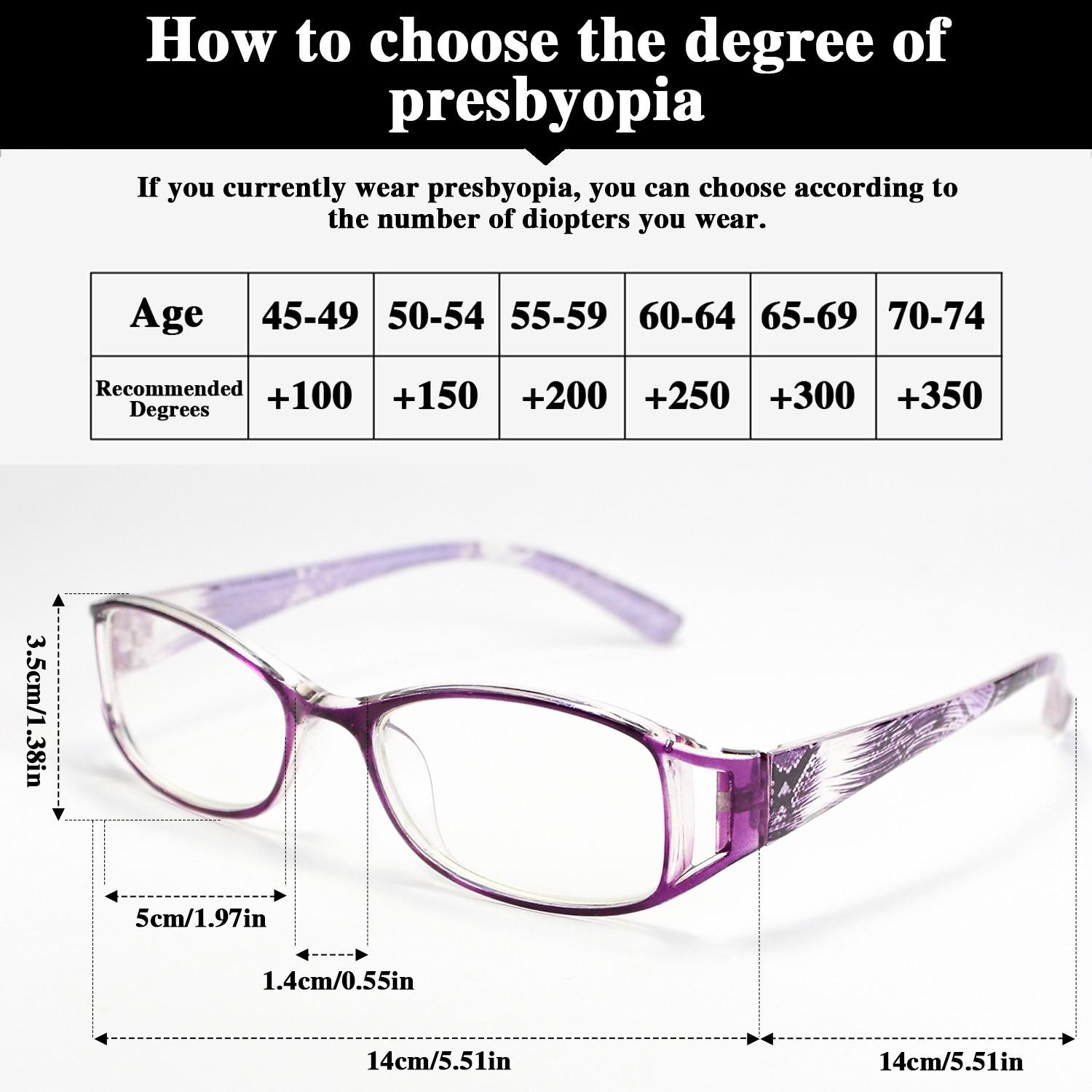 3 Pairs Vintage Reading Glasses for Presbyopia, Full Frame Square Eyewear with HD Magnifying Lenses, European Style Plastic Frames