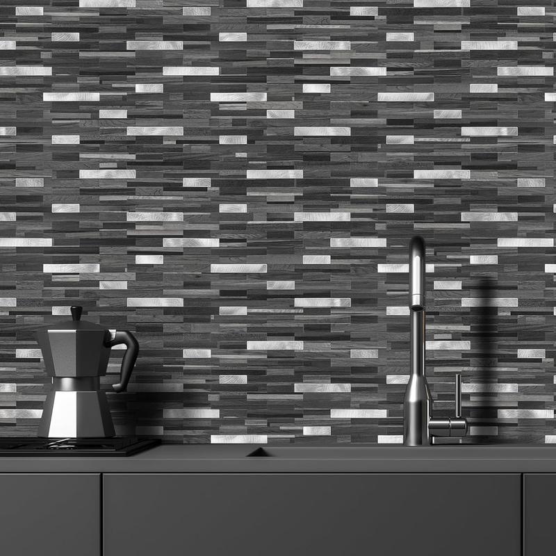 STICKGOO 20Pcs Peel and Stick Backsplash Tile, Stick on Backsplash for Kitchen/Bathroom/RV, Self Adhesive Wall Tiles Marble Pattern Wallpaper