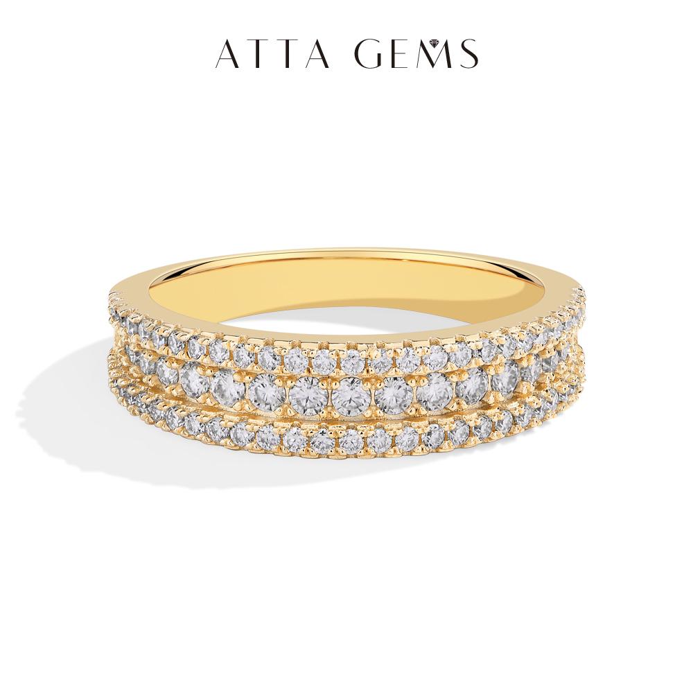 Fashionable Simple Design D Color VVS1 Fine Jewelry Moissanite Ring Wedding Celebration Daily Wear Replacement Ring Anniversary Gift R257