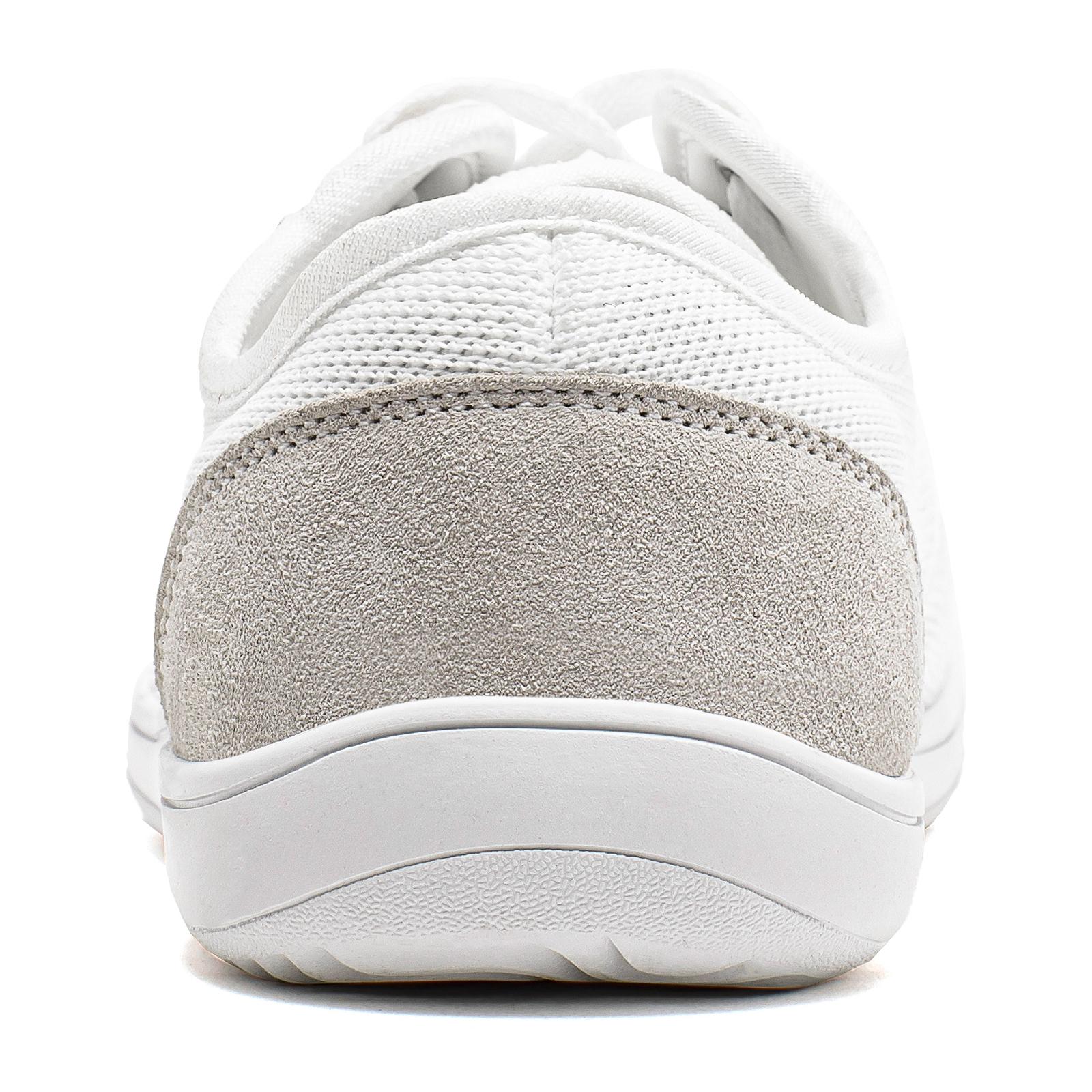 HOBIBEAR Men's Sporty  outdoor run Sneakers low top casual trainers Walking Shoes Closed Athletic Training Sports Shoes Runner Footwear White Running