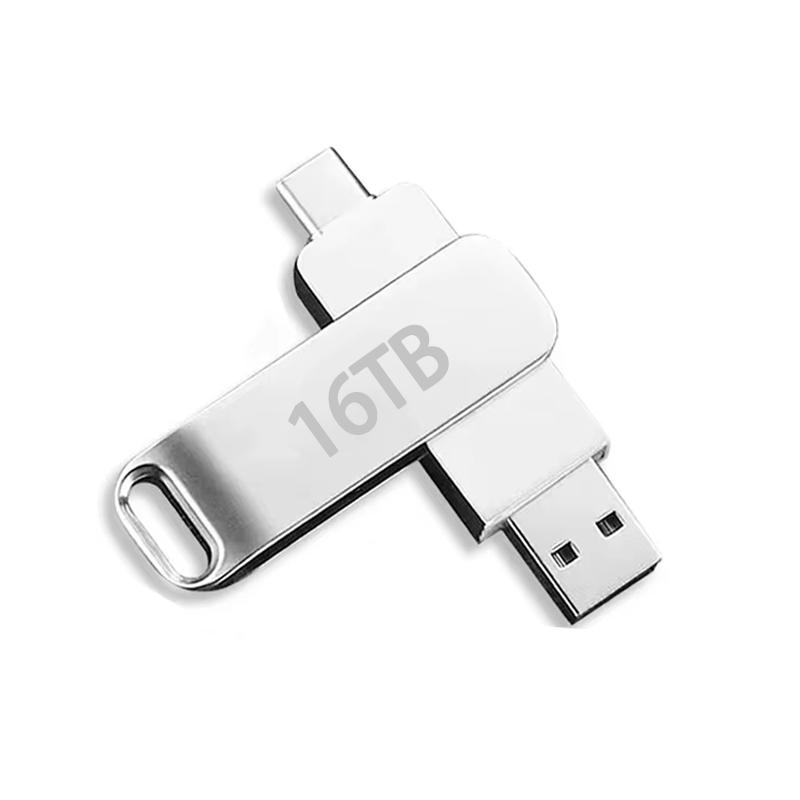 16TB USB 3.2 Flash Drive Metal High-Speed Pen Drive 8TB 4TB Waterproof Type-C USB Pen Drive For Computer Storage Devices 16TB USB 3.2 Flash Drive Metal High-Speed Pen Drive 8TB 4TB Waterproof Type-C USB Pen Drive For Computer Storage Devices