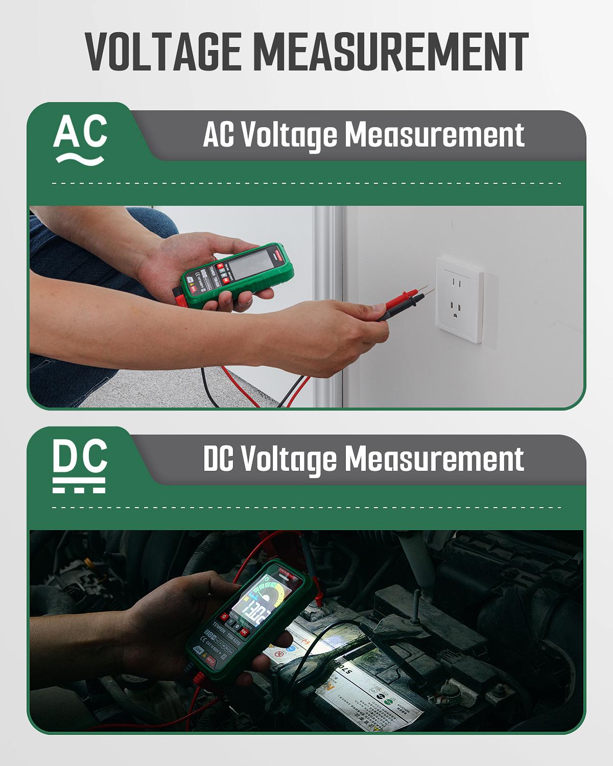 TESMEN TSM-522S Smart Digital Multimeter, 4000 Counts, Auto-Ranging Voltmeter, Non-Contact Voltage test, Measure AC/DC Voltage, Resistance, Capacitance, Frequency, Live Wire, Diode Test, Continuity TESMEN TSM-522S Smart Digital Multimeter, 4000 Counts, Auto-Ranging Voltmeter, Non-Contact Voltage test, Measure AC/DC Voltage, Resistance, Capacitance, Frequency, Live Wire, Diode Test, Continuity