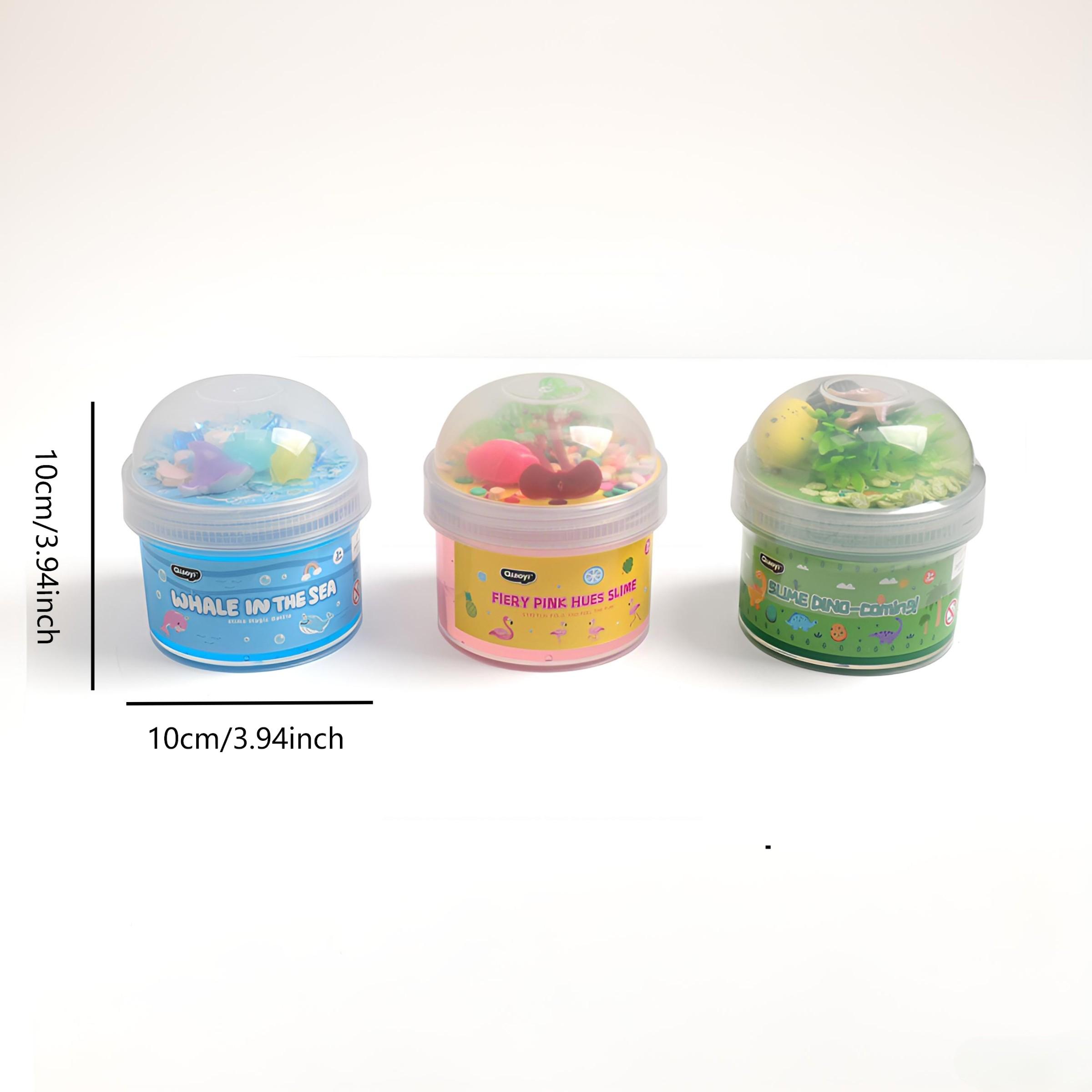 Soft Fun DIY Slime, 3 Unique Themes, Endless Play, Stress Relief, Non-Toxic, Safe, Includes Ocean, Flamingo, Dinosaur Series