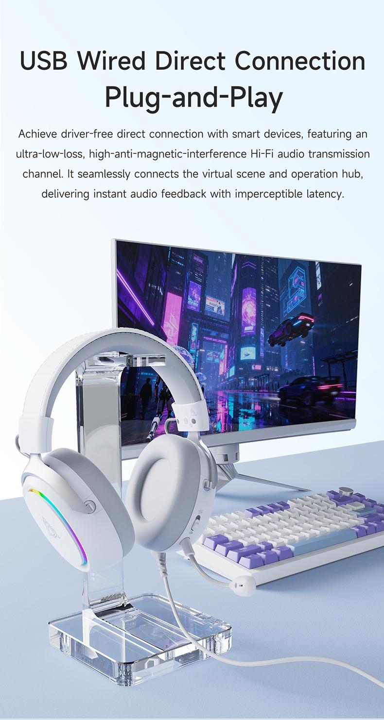 AJAZZ AHW10 Wired Esports Earphones, Gaming Headset, Pc Gaming