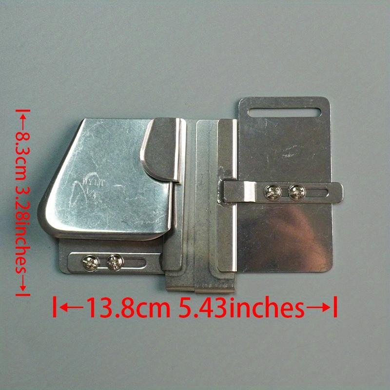 1PC Industrial Sewing Machine Accessories, Computer Synchronized Edge Rolling Presser Foot, Zipper Presser Foot for Flat Sewing Machines, Edge Binding Tube, Edge Folding Rolling Tube for Zippers, Edge Binder, DY Machine Presser Foot,