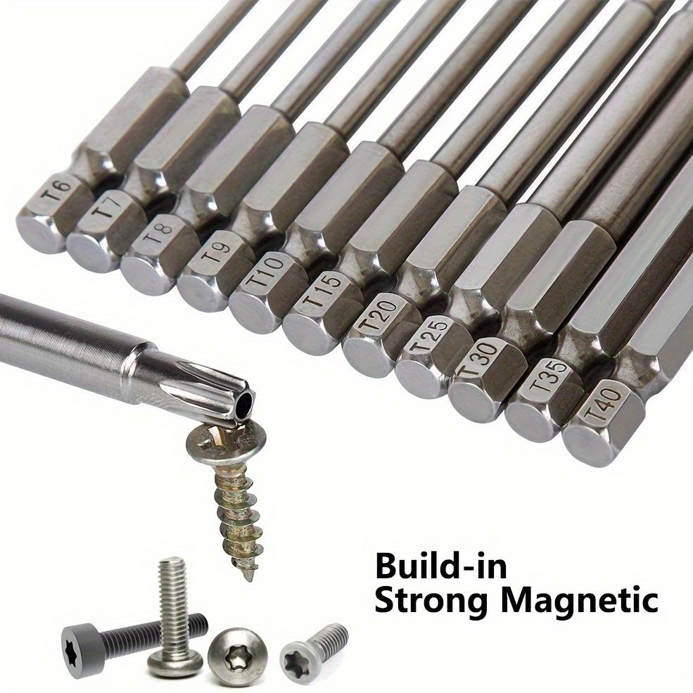 50/70/100mm Multi-Size Security Screwdriver Bit Set - Tamper-Proof, Durable Hex Shank Drill Bits for DIY and Professional Use