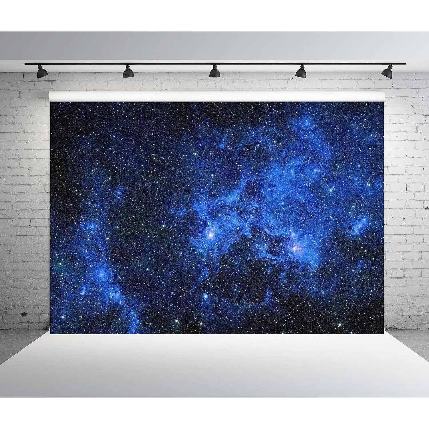 1pc Multicolor Fabric Galaxy Stars Print Backdrop - Lightweight Artwork for Kids Space Party Decorations, Photography Background, Photo Booth Props, Birthday Baby Shower Gift