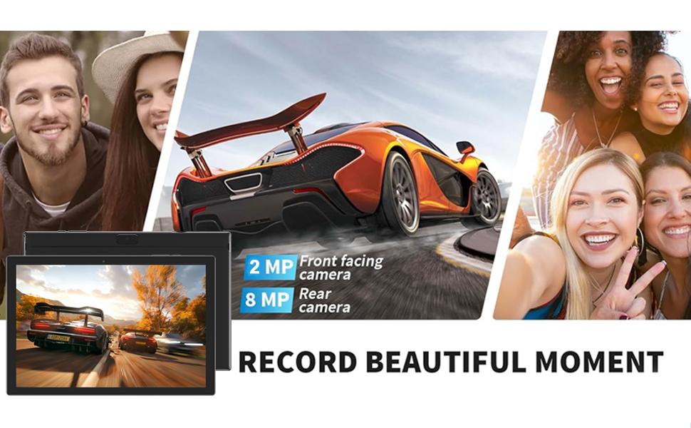 [TikTokShopSpringGlowUp], PEICHENG 2026 Android 15 Tablet 10.1" 18GB(6GB base ,12GB expansion) RAM 128GB ROM Dual Camera Bluetooth Keyboard Mouse Stylus 2.4G/5G,WiFi,Charging Large Storage Portable ,tablets on sale, PINK