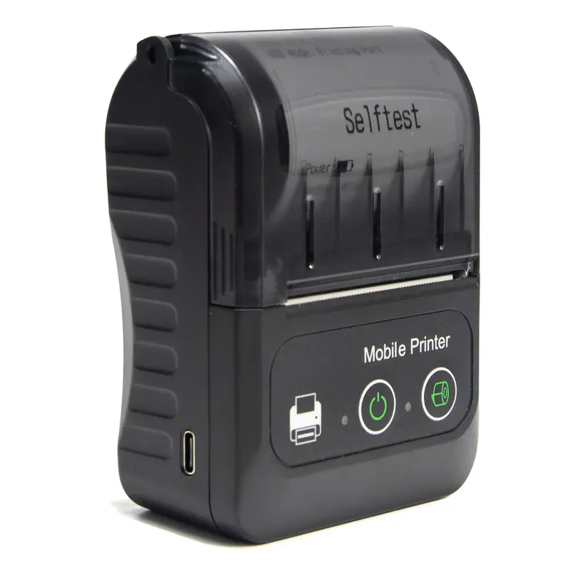 58mm Wireless Handheld Thermal Receipt Printer - Portable Mini Bluetooth Device with USB Recharge, High Speed, Smudge-Proof, 110*88*41mm, Logo Printing, Inventory Management for Small Biz Retail Mobile POS