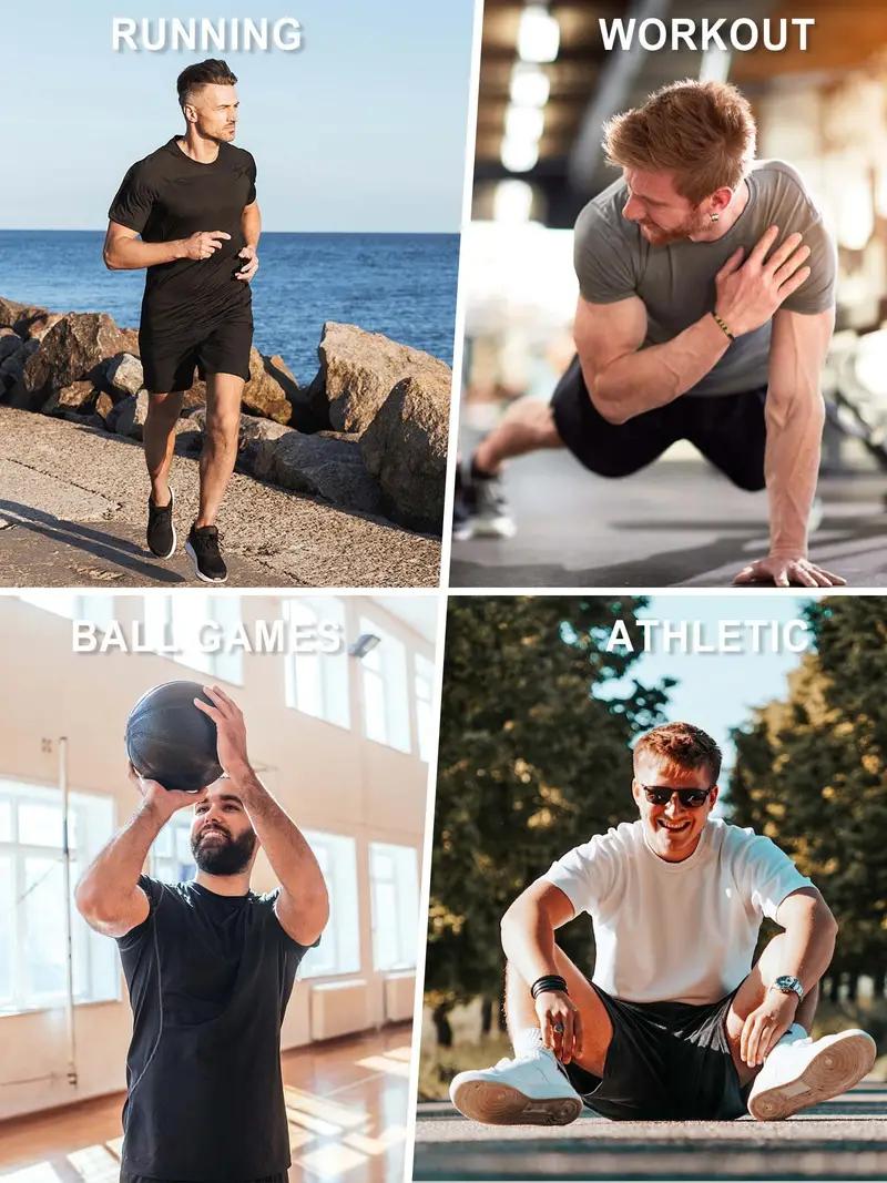 【Purchase One Size Large】 Men's 3 Pack Fashion Athletic Hoodies Shirts Sportswear Moisture Wicking Mesh T-Shirts Workout Summer Hoodies For Men 【Purchase One Size Large】 Men's 3 Pack Fashion Athletic Hoodies Shirts Sportswear Moisture Wicking Mesh T-Shirts Workout Summer Hoodies For Men