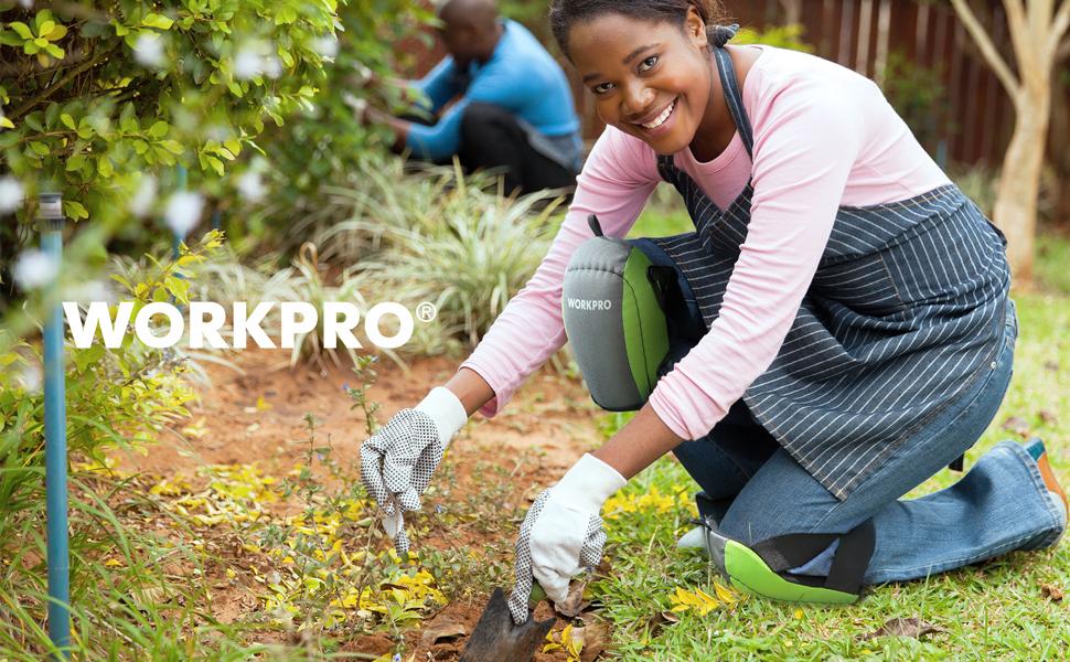 #SpringGlowUp WORKPRO Garden Knee Pads For Unisex-Adult, Flooring Kneepads with Foam Padding, Comfortable Kneeling Cushion for Gardening, House Cleaning, Construction Work, 7.87"*6.75"*3"