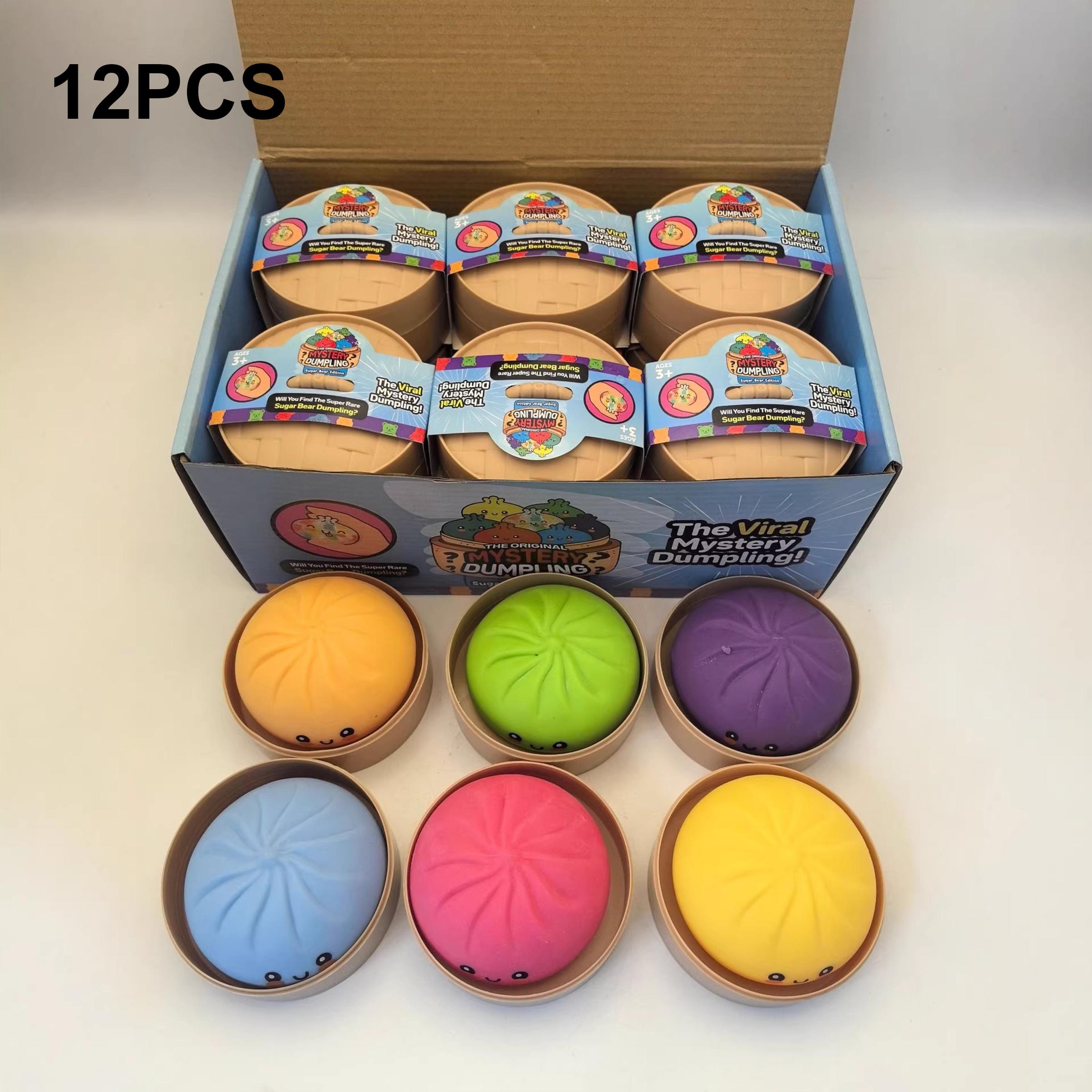 Realistic bun stress-relieving toy cute char siu bao stress-relieving toy set creative cartoon bun squeeze toy gift