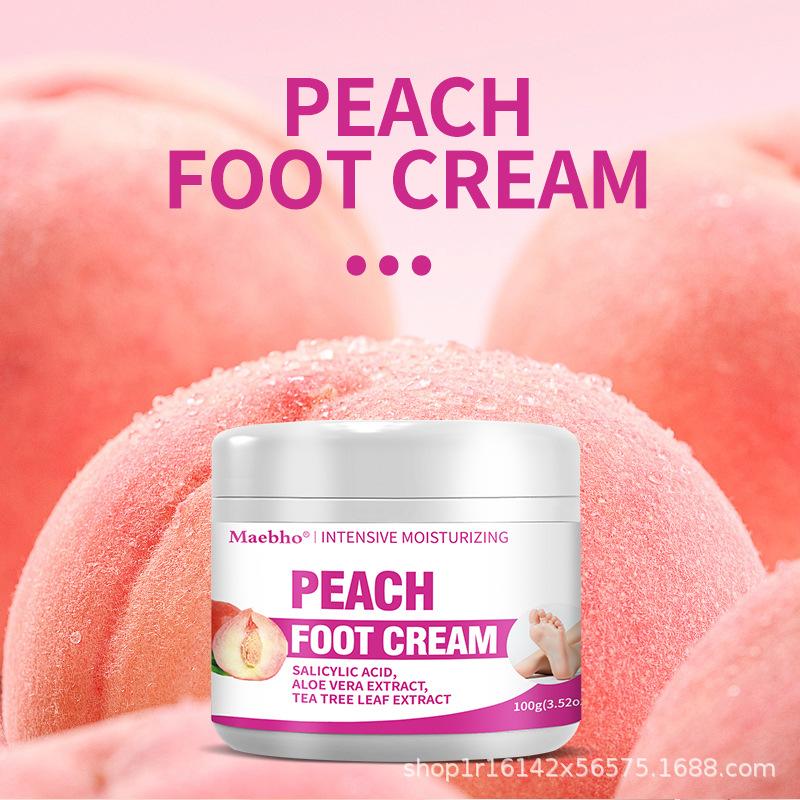 Peach Flavored Foot Cream, Anti-Dry and Cracked Foot Moisturizing Moisturizing Hands and Feet, Keeping Heel Repair Cream Foot Care