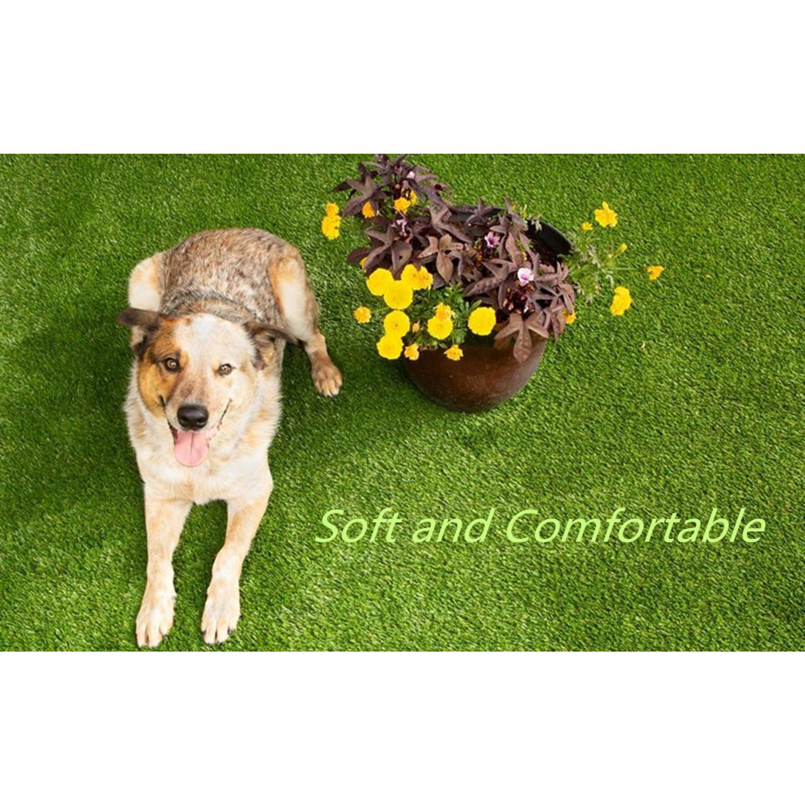 Artificial Grass 3' x 10' (30 Square Feet) Realistic Fake Grass Deluxe Turf Synthetic Turf Thick Lawn Pet Turf -Perfect for Indoor/Outdoor Landscape (20mm high Pile) Customized