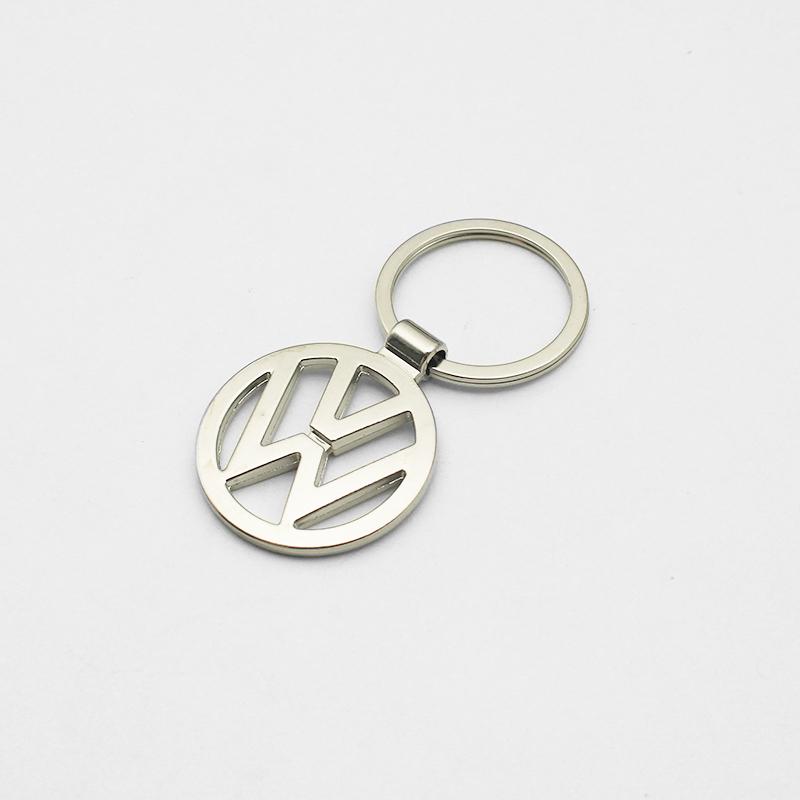 1PCS Volkswagen Keychain Key Ring & Key Case GTI Style Leather Metal Key Chain For VW Golf Polo Passat Tiguan Lavida Bora Auto Accessories Gift