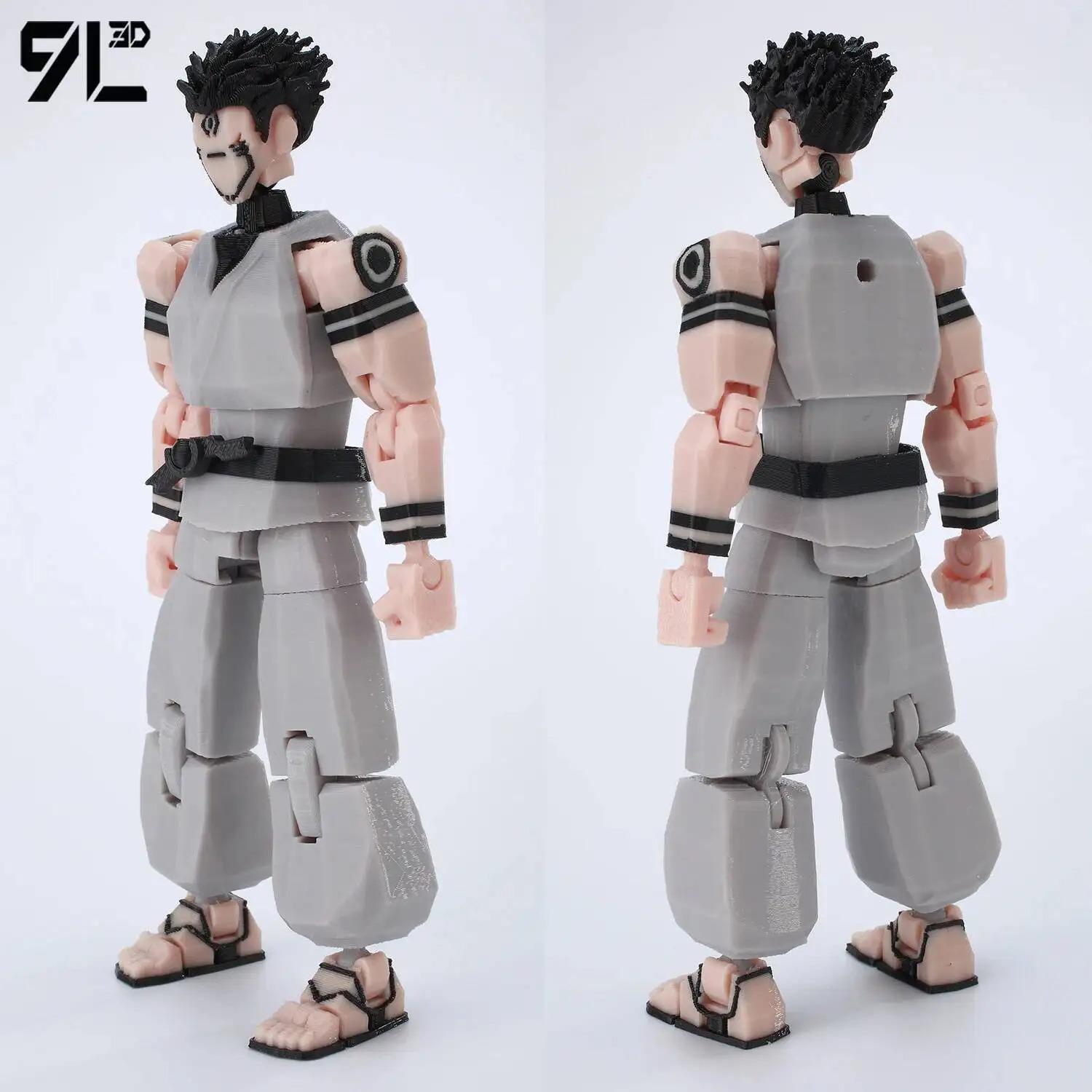 5.5 Inches 9L3D Printed Grey Articulated Action Figure Model Dummy13 T13, Artist-Friendly Collectible Anime Figure, Toy Photography Prop, Easter Gift, Stress-Relief Decoration