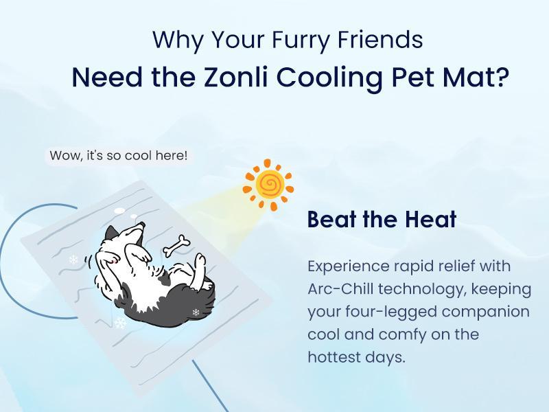 Vagascape cooling pet Mat, Eco-friendly Cooling Pad for Large Dog, Pet Cooling Mats for Dog bed and Cat house, Use in Crate, Tunk, Camping,  Portable, Machine Washable, Durable, Without Gel, Outdoorfun