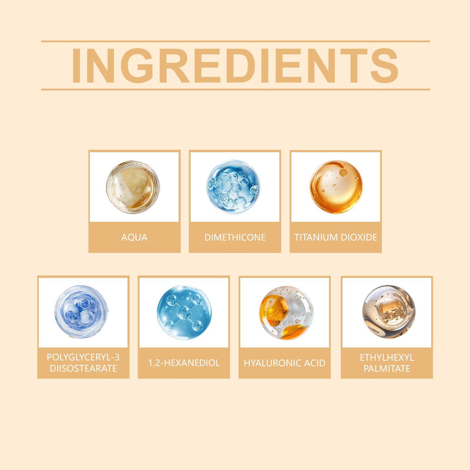 Natural Color Concealer Cream (10g), Even Skin Tone Lightweight Concealer Water, Moisturizing Flawless Natural Coverage Makeup