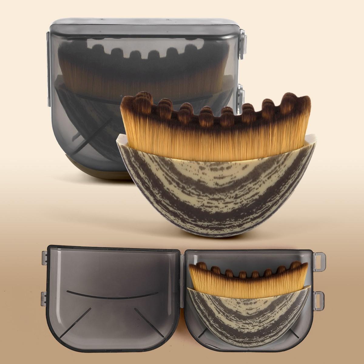 Maange Makeup Brush Set with Storage Box, Lymph Contouring Brushes, Essential Beauty Tools, Perfect for Daily Use