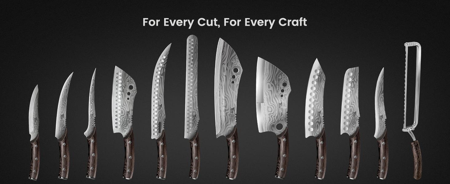 【TikTokShopSpringGlowUp】 SYOKAMI3-in-1 Kitchen Knife with Herb Stripper, 7" Asian Knife Combined with Chef Knife, Santoku, Nakiri, Ideal for All-Around Food Preparation—Slicing, Chopping, Dicing, Mincing, Christmas, Mother's Day Gifts