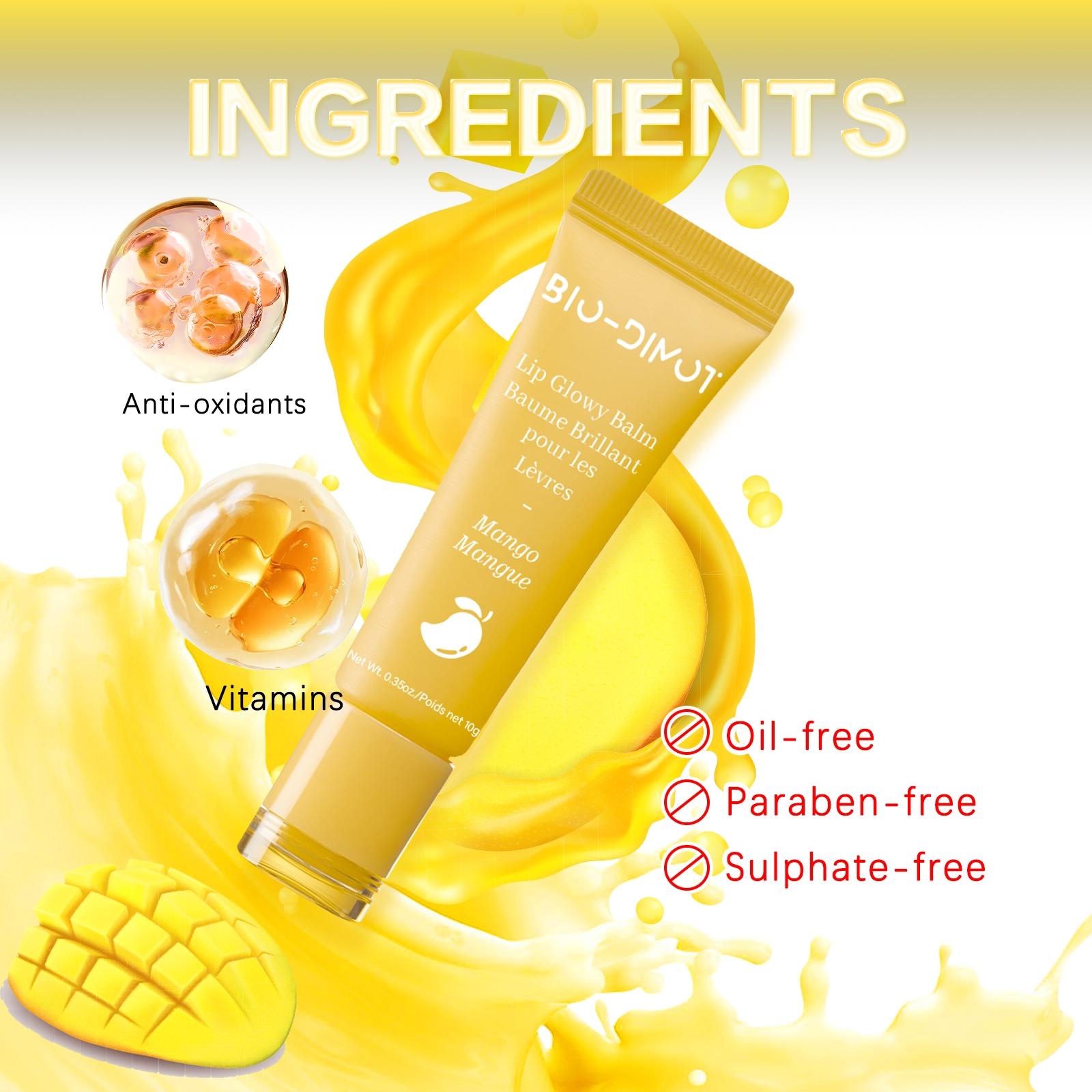 Fruits Vegetables Flavor Moisturizing Lip Gloss, 1 Count/4 Counts Long Lasting Tinted Hydrating Lipgloss, Hydrate Plumping Lip Oil for Dry and Cracked Lips