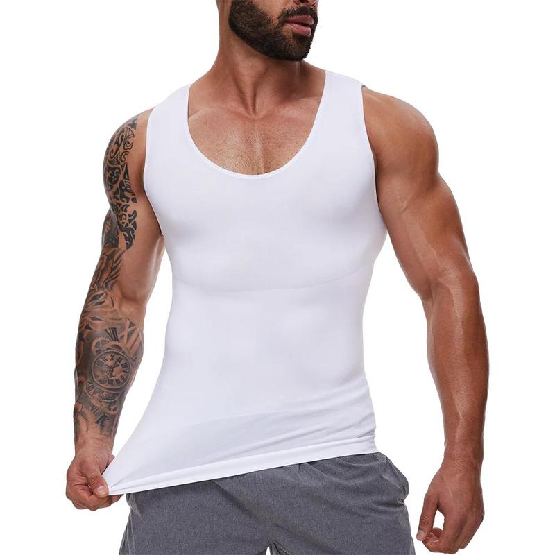 1/2/3/4 Pack Menswear Body Shaper Shapewear Compression Tummy Control Vest Comfy Stretchy Lightweight Workout Tank Top Fabric Breathable Undershirt Elastic Soft Polyester 1/2/3/4 Pack Menswear Body Shaper Shapewear Compression Tummy Control Vest Comfy Stretchy Lightweight Workout Tank Top Fabric Breathable Undershirt Elastic Soft Polyester